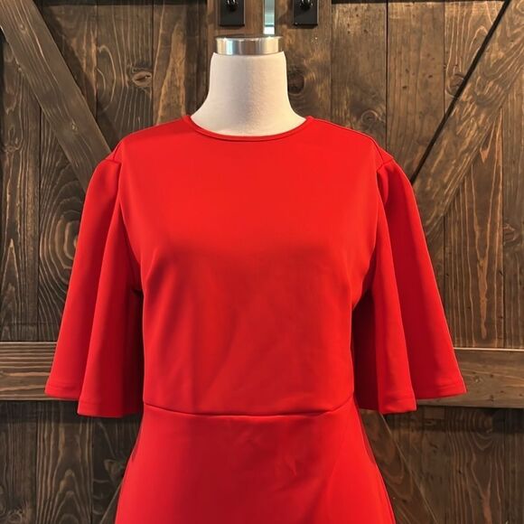 Sexy Crew Neck Half Sleeve Hips-Wrapped Slim Fit Party Autumn Dress - Picture 6 of 14